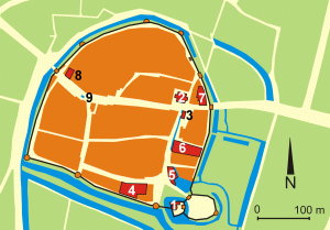 Plan des mittelalterlichen Rheinbach
